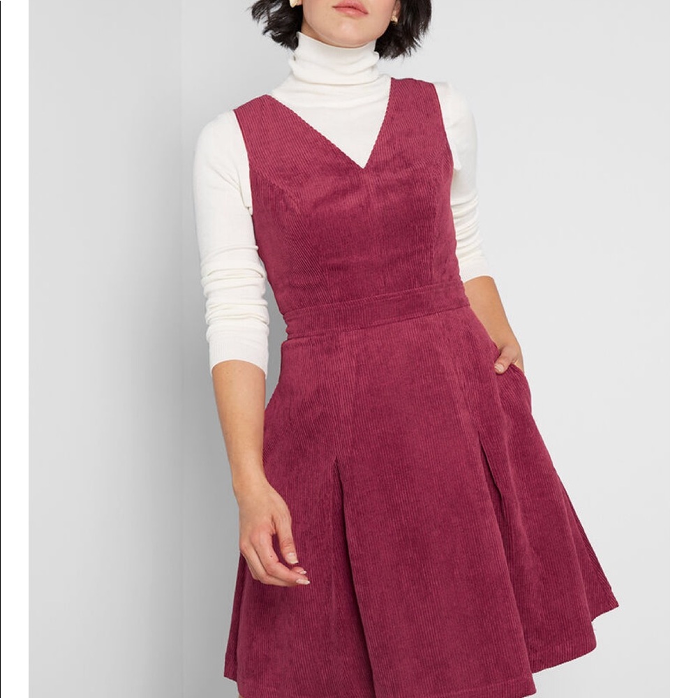 ModCloth Utmost Allure Corduroy A-line Dress